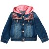 Peacolate 2-11Y Little&Big Girls Sequin Outerwear Embroidery Denim Jacket(Butterfly,7-8y)