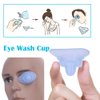 FOYARA Soft Silicone Reusable Eye Wash Cup for Effective Eye Cleansing Eye Care Washing Cup Pack of 4