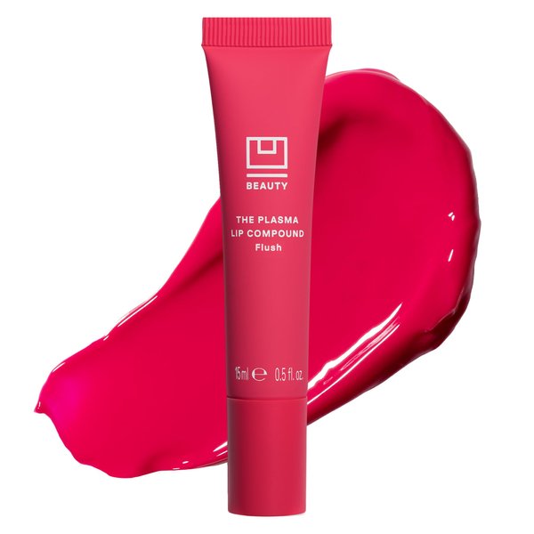U Beauty The Plasma Tinted Lip Compound - Anti-Wrinkle Treatment - Shimmery Plumping Lip Gloss, Hyaluronic Acid, Deeply Hydrate, Flush - 15 mL