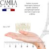 Camila Paris CP3491 French Small Hair Clips for Women - Strong Hold No Slip Grip for Long, Curly, and Wavy Hair - Durable Styling Big Clips Made in France