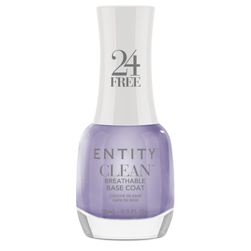 Entity Clean Base Coat Breathable Nail Lacquer, 0.5 oz, Vegan and Cruelty Free Nail Polish with Added Biotin, Halal Base Coat Nail Polish, Organic Nail Polish Base Coat