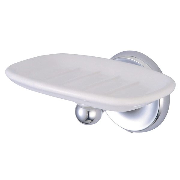 Kingston Brass BA315C Classic Soap Dish Holder, 5-1/4", Polished Chrome
