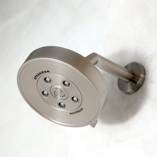 Speakman S-3010-BN Neo Anystream 3-in-1 Shower Head, Brushed Nickel, 2.5 GPM, 3 Settings - Adjustable Flow and Pressure, Self-Cleaning Plungers