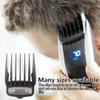 Latest Upgraded Professional Hair Clipper Guards Guides 10 Pcs Coded Cutting Guides #3170-400- 1/16” to 1” Fits for Wahl Clippers, For Balding Corded 08110/ Magic Clip Cordless 08148 (Black-10 pcs)