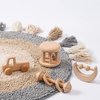 Wood Baby Rattle Personalizable Infant Rattle Sensory Development Wooden Toys Set