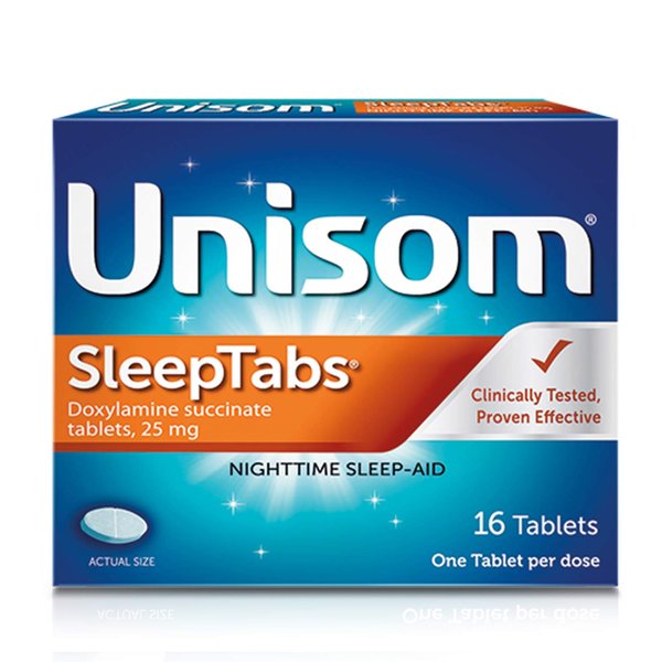 Unisom SleepTabs, Nighttime Sleep-aid, Doxylamine Succinate, 16 Tablets