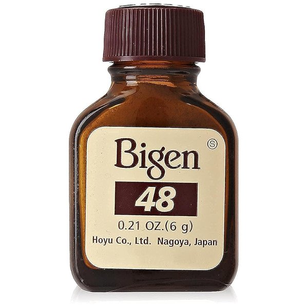 Bigen Permanent Powder Hair Color 48 Dark Chestnut, 0.21 Ounce