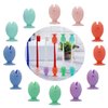 12 Pcs Fish Silicone Toothbrush Holders and Toothbrush Head Covers, 6 Pairs Toothbrush Caps for Travel, Toothbrush Holder for Kids, Mini Toothbrush Stand (Fish)