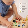 Play Forward Montessori Light Switch Toy for Toddlers — Interactive Busy Board with LED Light—Your Kids On-the-Go Sensory Toy for an Easy, Screen-Free Play Experience, Wooden Busy Board for 18+ Months