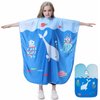 TILYIALA Kids Hair Cutting Cape,Kids Barber Cape Salon Capes for Hair Stylist Haircut Hairdresser Cape Barber Supplies (Blue Whale)