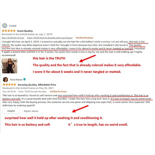 10A Ombre Human Hair Bundles Straight Bundles Brazilian 100% Unprocessed Virgin Remy Hair Bundles Straight Ombre Hair 2 Tone Black to Honey Brown Human Hair Extensions (T4/30, 18 20 22)