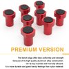 8-Pack 3/4 Inch (19mm) Aluminum Bench Dogs - Non-Slip Woodworking Bench Clamp Accessories for Dog Hole Clamping(Red)