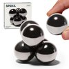 Speks Supers, 33mm Magnets Balls Fidget Toys for Adults, Set of 6, Great Office Desk Decorations and Stress Relief Gifts, Gun Metal