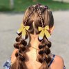 Pencil Bow Hair Clip Yellow Pencil Bow Clip Glitter Bow Hair Clips Design Back to School Bow Alligator Clips Girl Woman Bow Hair Accessories for School,Classroom,First Day of School Party 2Pcs