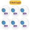 Hayden Expanding Dental Floss | 6 Pack | Polar Mint Woven Floss with Anti Tartar Actives for Gentle Care | 180 Yards