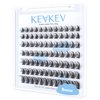 84 Pcs Cluster Lashes Eyelash Clusters DIY Eyelash Extensions Individual Lashes Thin Band & Soft(Breeze,D-8-16mix)