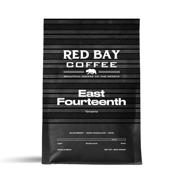 Red Bay Coffee East Fourteenth Tanzanian Coffee Beans - Whole Bean Coffee Dark Roast - Fresh Coffee Whole Bean - Single Origin Coffee Beans - 12oz Resealable Pouch of Specialty Coffee Beans