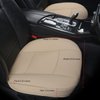 EDEALYN Luxury PU Leather Car Seat Cover Protector Front Car Seat Cover Seat Bottom Cover Single Seat Cover-Compatible with 90% Vehicles (Width 20.8× Deep21 × Thick 0.2 inch) (Beige)