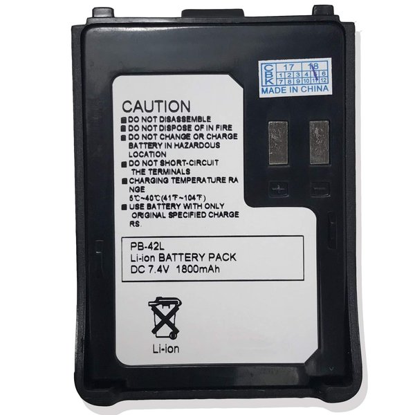 Best Compu CBK ® New Battery for Kenwood PB42 PB-42Li THF6 THF6A TH-F6 TH-F6A TH-F6E PB-42L TH-F7 TH-F7A TH-F7E TH-FTE