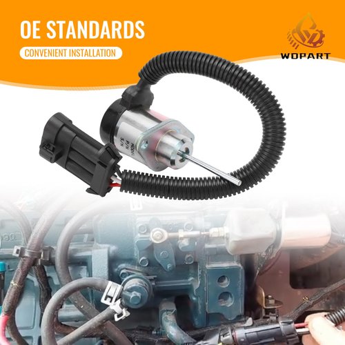 6691498 Fuel Shut Off Solenoid 1503ES-12A5UC4S 1G925-60011 6691313 Replacement for Bobcat 425 428 430 435 325 328 329 S205 S510 S530 S130 S150 S160 S175