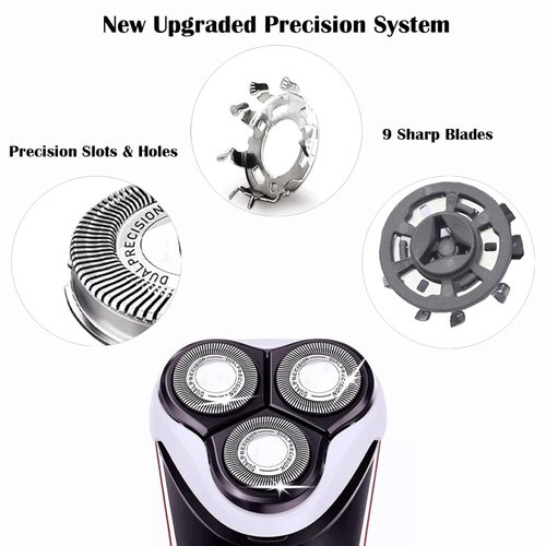 HQ8 Replacement Heads Blades Fit for Philips Aquatec Shaver Razor Blades for PT720 AT880 AT810 Heads, New Upgraded OEM HQ8 Blades Fit for Norelco Shaver & Aquatec PT860, HQ8160, HQ7100 Heads, 3 Pack