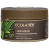 Organic Aloe Vera Hydrating and Fortifying Hair Mask ECOLATIER - 97.2% Natural, Vegan - Shea Butter, Rice Proteins for Deep Conditioning and Strengthening - 8.5 Fl Oz