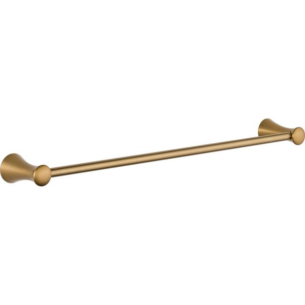 DELTA FAUCET 73824-CZ Lahara Wall Mounted 24 in. Towel Bar in Champagne Bronze
