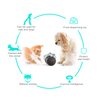 Guardians Treat Dispensing Dog Toy, Tumbler Dog Cat Food Dispenser Feeder Ball Toys, Interactive Chase Toys for Pets Increases IQ (Black)