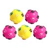 TEHAUX 5pcs Squeaky Dog Toy Balls - Random Color - Puppy Chew Toys for Dogs, Dog Squeaky Balls Soft for Small Medium Dogs Pets Interactive Play