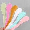 Wopanxye 30 Pack Cosmetic Spatula for Makeup Face Mask, Plastic Spoon Disposable Beauty Tools, 6.1"x 1.57", 6 Color, Multipurpose DIY Mixing, Skincare, Sampling, Waxing, Handmade Facial Mask Cream