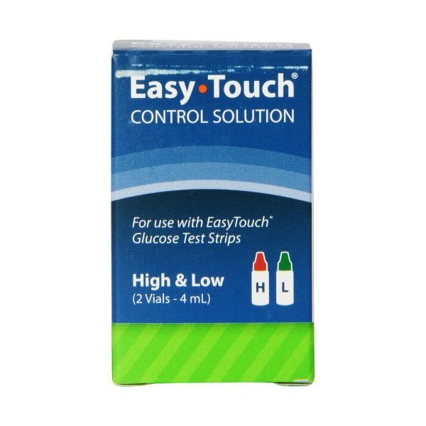 EasyTouch Control Solution Glucose Monitor Kit - Hi & Low - 2 Vials, 4 ml each