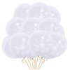 30PCS White Snowflake Balloons for Christmas Theme Party Suppliesand Winter Wedding Decorations/Winter Wonderland Party/Baby Shower Birthday Festival Party Supplies