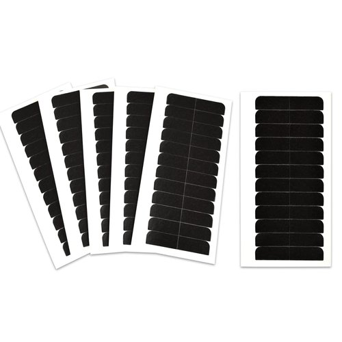 180 Pcs 4 x 0.8 cm Hair Extension ​Tape Tabs Double Sided Replacement Tapes for Hair Extensions (Black)