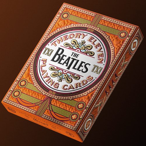theory11 The Beatles Premium Playing Cards - Orange Deck Officially Licensed Collector's Cards