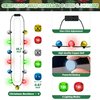 Light up Christmas Necklace, 9pcs Christmas Light Necklace with 13 Bells, Glow Christmas Jingle Bells Decorations, 3 Modes Xmas Necklaces Party Favors, Christmas Ugly Sweater Family Party Accessories