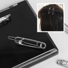 15 Pcs Hair Pins Hair Clips Alloy Safety Pin Shape Hairpin Barrettes Goth Hair Pins Set Hairdressing Tool Hair Accessories (Silver)