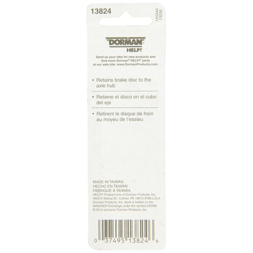 Dorman 13824: Disc Brake Rotor Retaining Screws