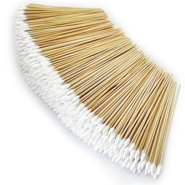 Garrelett 1000 ct Gun Cleaning Swabs - 6-Inch Cotton Swabs with Pointed Tips for Versatile and Effective Cleaning of Guns, Jewelry, and More, Made with Original Cotton and Natural Wood