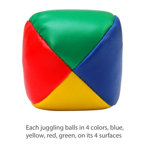 ELCOHO 7 Pack Beginners Juggling Balls Durable and Soft Easy Juggle Balls