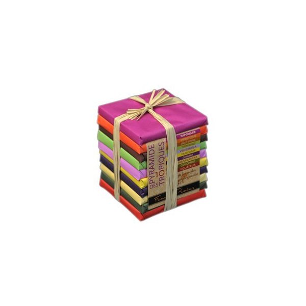 Pralus Pyramid - Pyramide des Tropiques - 10 Dark Chocolates from Around the World