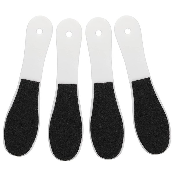 WLLHYF 4 Pieces Pedicure Foot File, Double Sided Foot File Foot Callus Remover Foot Scrubber Plastic Surface Professional Scrub Sand Tool for Women Men Dead Skin Cracked Feet Remove Hard Skin