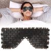 Eye Mask, Jade Stone Eye Mask, Cooling Jade Eye Mask Sleep Masks Eye Treatment for Puffy Eyes Dark Circles Jade Mask for Sleeping Masks Soothe Eye Fatigue(Obsidian)