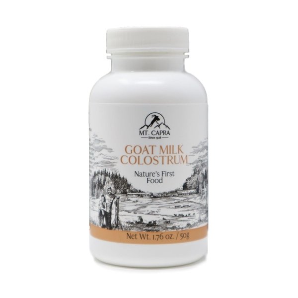 MT. CAPRA SINCE 1928 Goat Milk Colostrum | For Healthy Immune System, Gut, and Athletic Performance, Grass-Fed, High in Immunoglobulins - 50 Grams (2900 mg per serving)