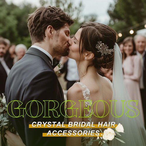 GENBREE Leaf Bride Wedding Hair Comb Gold Star Moon Hair Piece Crystal Bridal Hair Accessories for Women