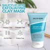 Neutriherbs Salicylic Acid Clay Mask, Hyaluronic Acid Clay Mud Mask, Purify Skin, Remove Dead Skin And Unclogged Pores, Face Mask For Oily & Acne Prone Skin - 3.5 Oz