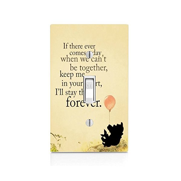 Trendy Accessories Inspirational Life Quote Design Print Light Switch Plate