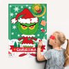 EMPOF Christmas Games - Pin The Heart Christmas Crafts Games for Kids Families Party, Indoor Christmas Decorations Home Decor, Christmas Kids Activities Party Favors Gifts Ornaments