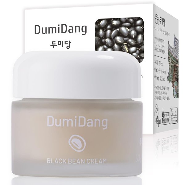 DumiDang Black Bean Cream - Korean Traditional Vegan Skincare Formula, Anti-Aging and Collagen boosting with Fermented Black Bean Extract, vegetable collagen and adenosine liposomes, 50g | 1.76oz.