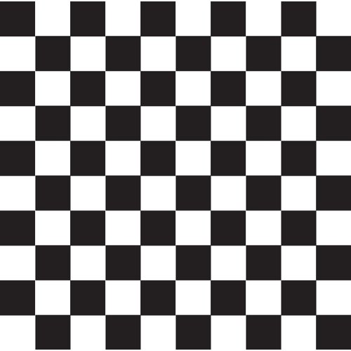 Party Essentials Heavy Duty 84" Round Printed Plastic Table Cover Available in 22 Colors, Black and White Checks