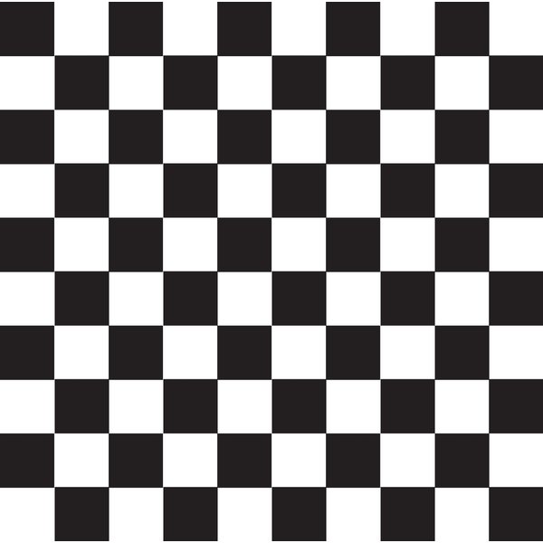 Party Essentials Heavy Duty 84" Round Printed Plastic Table Cover Available in 22 Colors, Black and White Checks